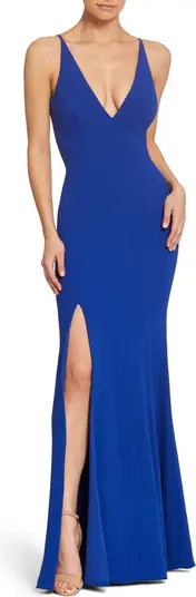 Iris Slit Crepe Gown | Nordstrom