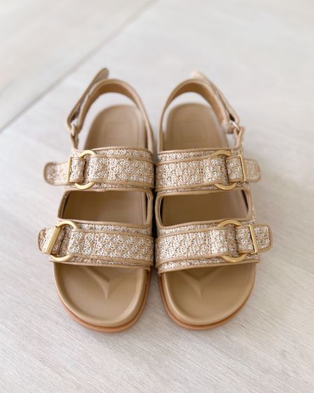 This style of sandal is so popular for summer but I haven’t found a pair I loved until now! These are soo cute. The woven details and gold hardware are 🤩. 

The back strap is adjustable but the straps over the foot are not. They fit me perfectly but something to consider. They fit true to size! 

Dolce vita, dsw, Shelli wedge sandal, summer fashion, neutral shoes, sandals, vacation, shoe sale, new arrivals, fancythingsblog 

#LTKSaleAlert #LTKShoeCrush #LTKFindsUnder100
