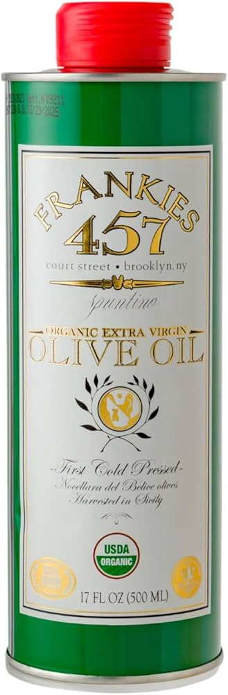 Frankies 457 Organic Extra Virgin Organic Olive Oil - Premium Castelvetrano Olive Oil - Harvested... | Amazon (US)