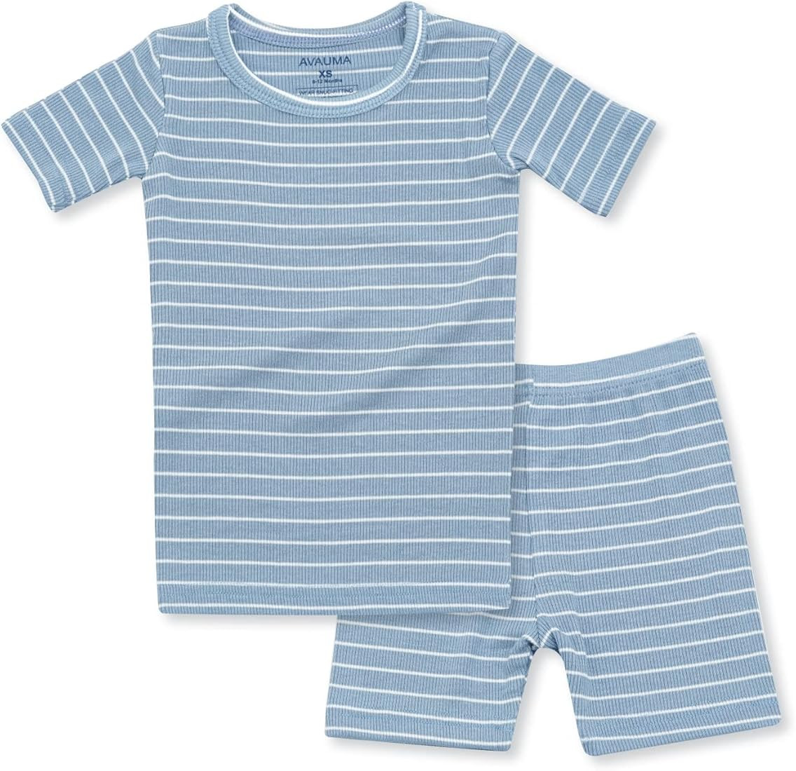 AVAUMA Stripe Pattern Baby Boys Girls Pajama Set Kids Toddler Snug fit Ribbed Sleepwear pjs for D... | Amazon (US)