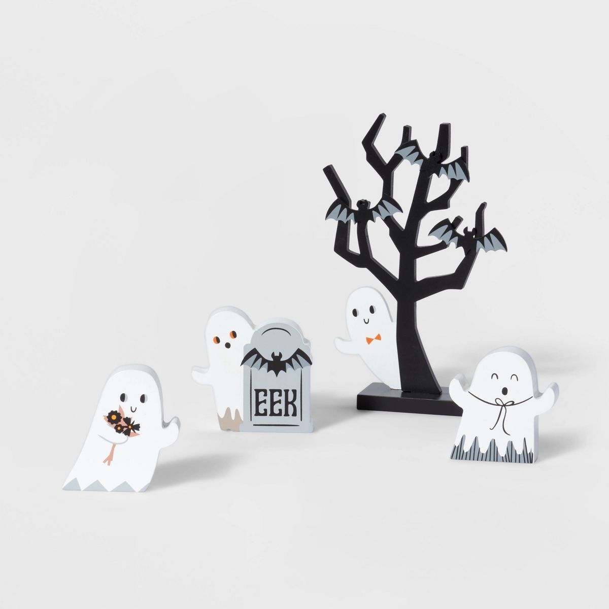 Wood Mini Mantle Ghosts and Tree Halloween Decorative Prop - Hyde & EEK! Boutique™ | Target