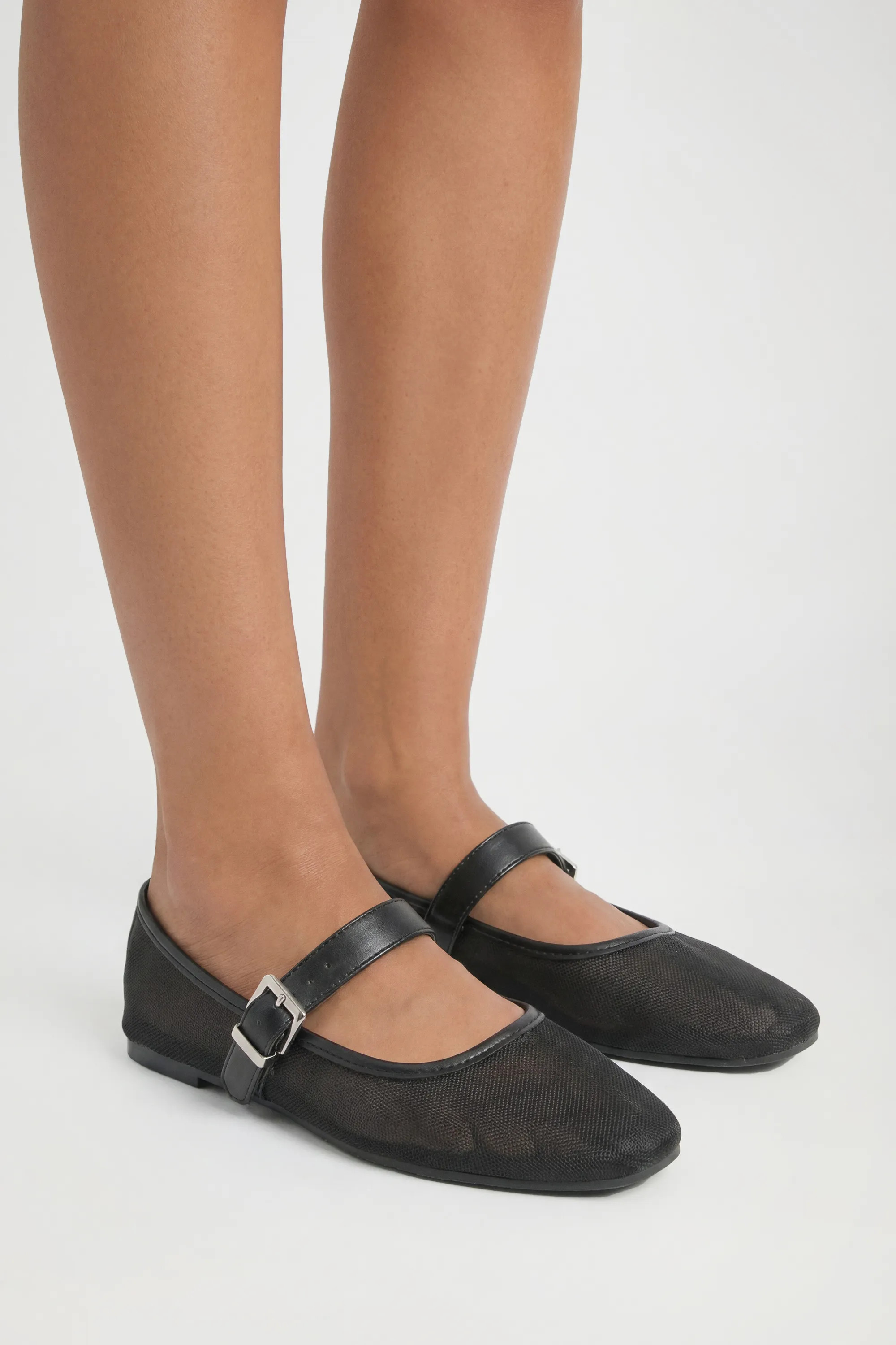 Black Wide Fit Mesh Ballet Pumps | Boohoo | Boohoo.com (UK & IE)
