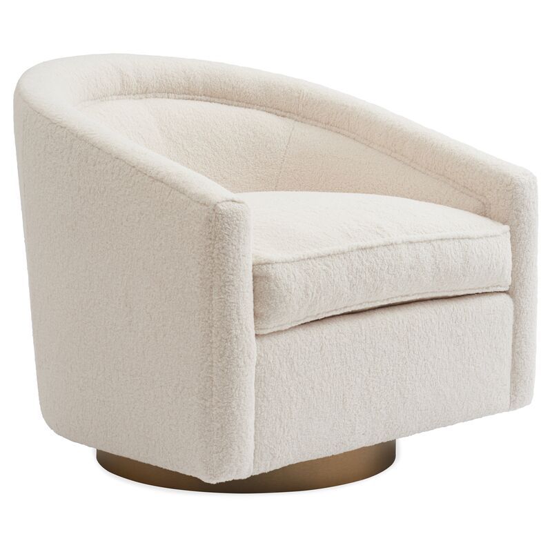 Benson Sherpa Swivel Chair | One Kings Lane