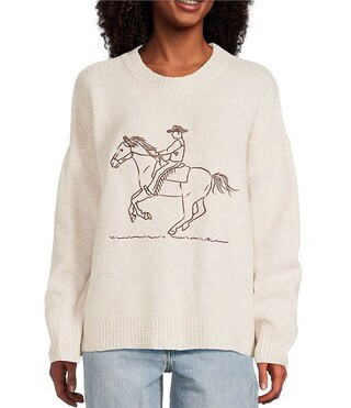 Cowboy Horse Sweater | Dillard's