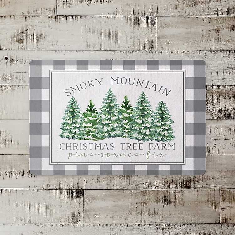 Smoky Mountain Christmas Indoor Floor Mat | Kirkland's Home