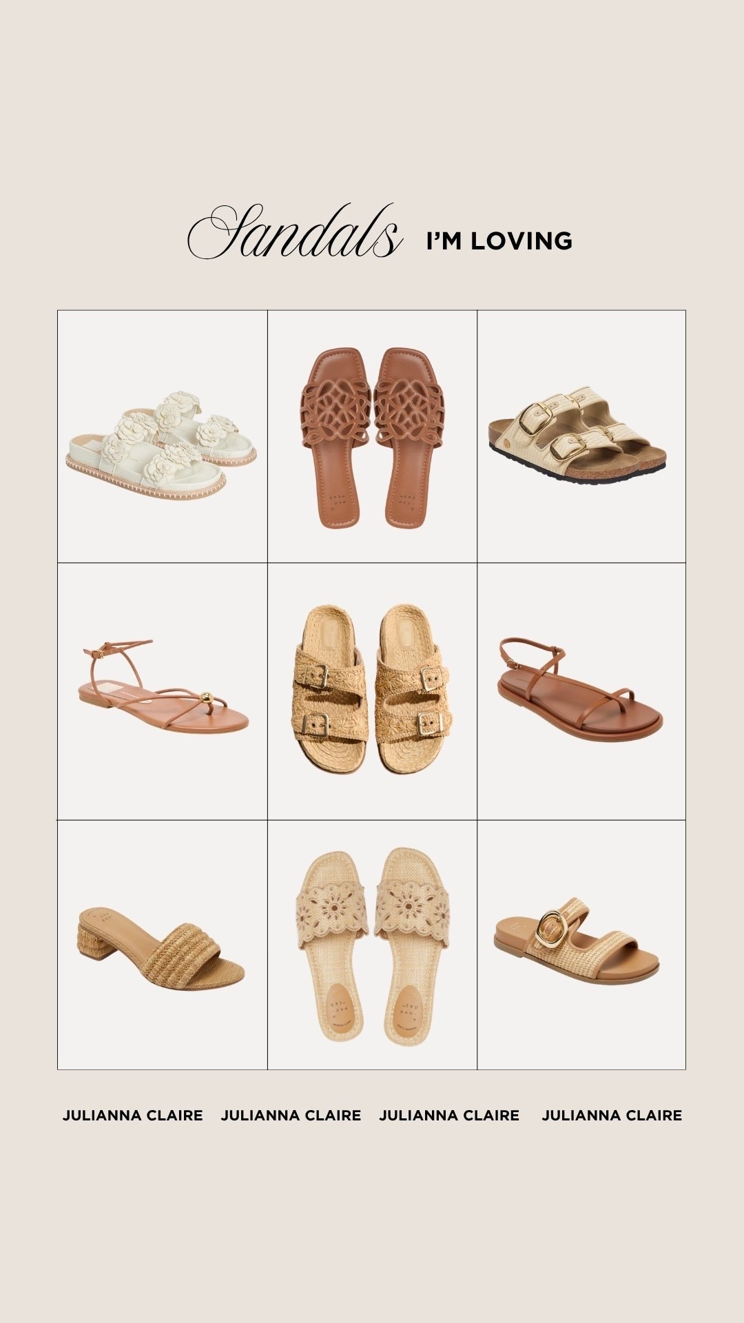 Sandals I am currently loving!

#LTKgrwm #LTKootd