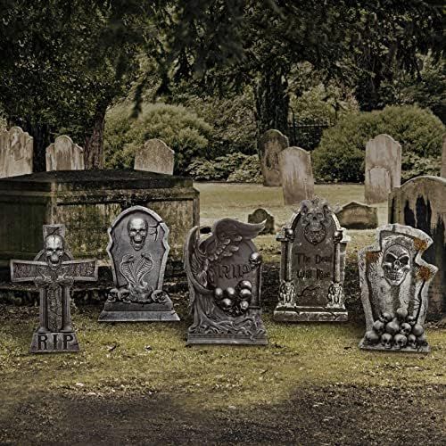 Halloween Tombstone Yard Sign Halloween Sign Decoration with Stakes, PVC Gothic Yard Signs for Ha... | Amazon (US)