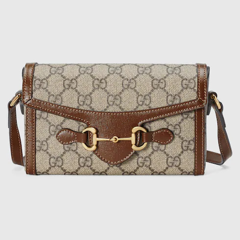 GUCCI Horsebit 1955 Mini Bag, Beige, GG Canvas | Gucci (US)