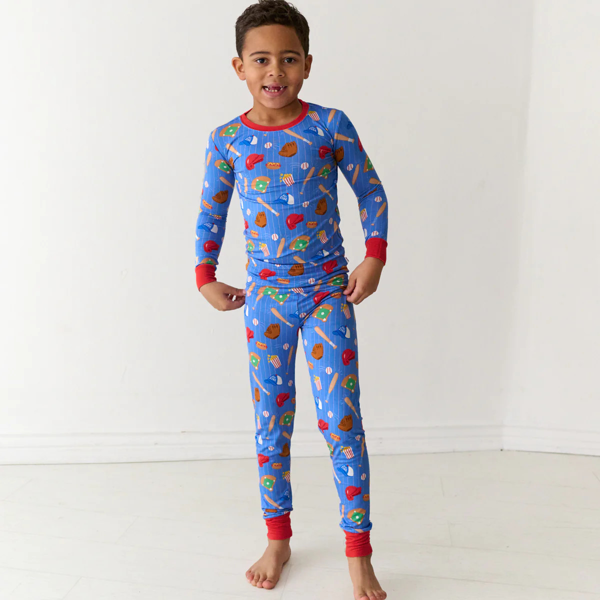 Blue All Stars Two-Piece Pajama Set | Little Sleepies
