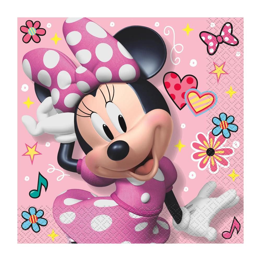 16 Pc 6.5" Disney's Minnie Mouse Luncheon Napkins | Oriental Trading Company