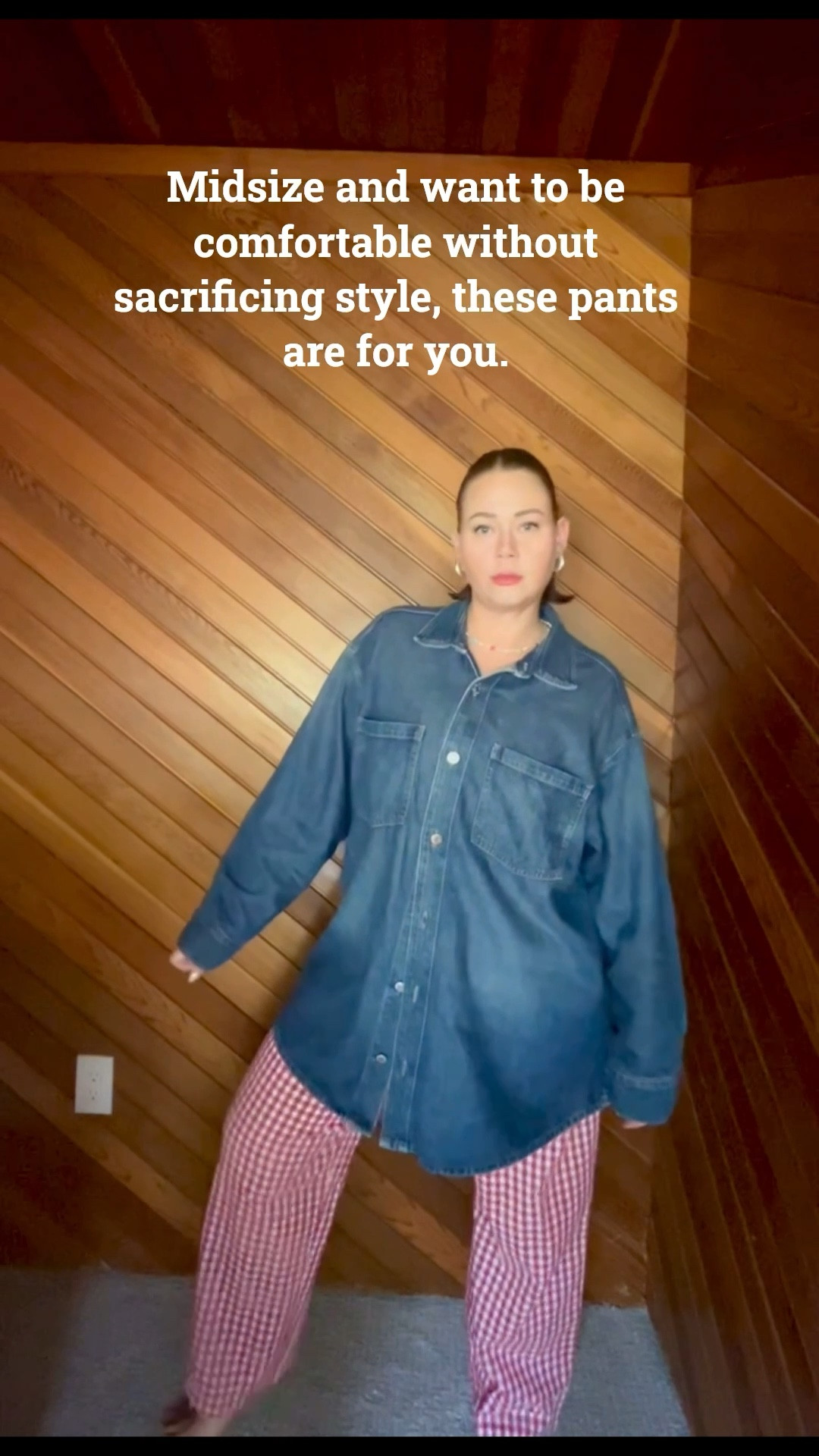 Want soft comfortable pants that make you feel confident? 😎
I’ve got you covered.

I don’t know about you, but spring and summer means light fabrics and easy outfits.

All of these pants are available in sizes XS-XL or above. 

1. Red gingham -14
2. Stripe crepe- large
3. Black crepe - large
4. Red cotton- large 
5. Horseshoe- large 
6. Black gingham- large 
7. Grey barrel leg- large 
8. Red linen - large 
9. Poplin stripe- XL should have sized down 