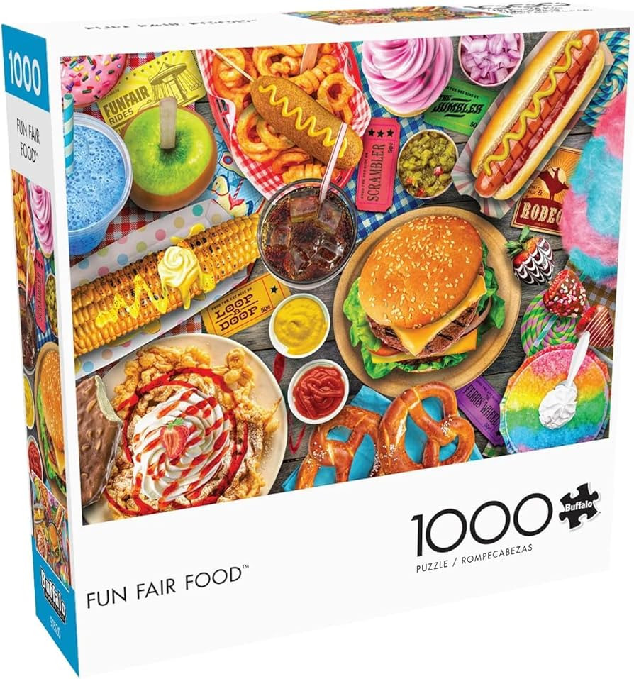 Buffalo Games - Lars Stewart - Fun Fair Food - 1000 Piece Jigsaw Puzzle For Adults -Challenging P... | Amazon (US)