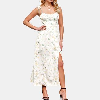 Women's Floral Bustier Slip Maxi Dress - Cupshe | Target
