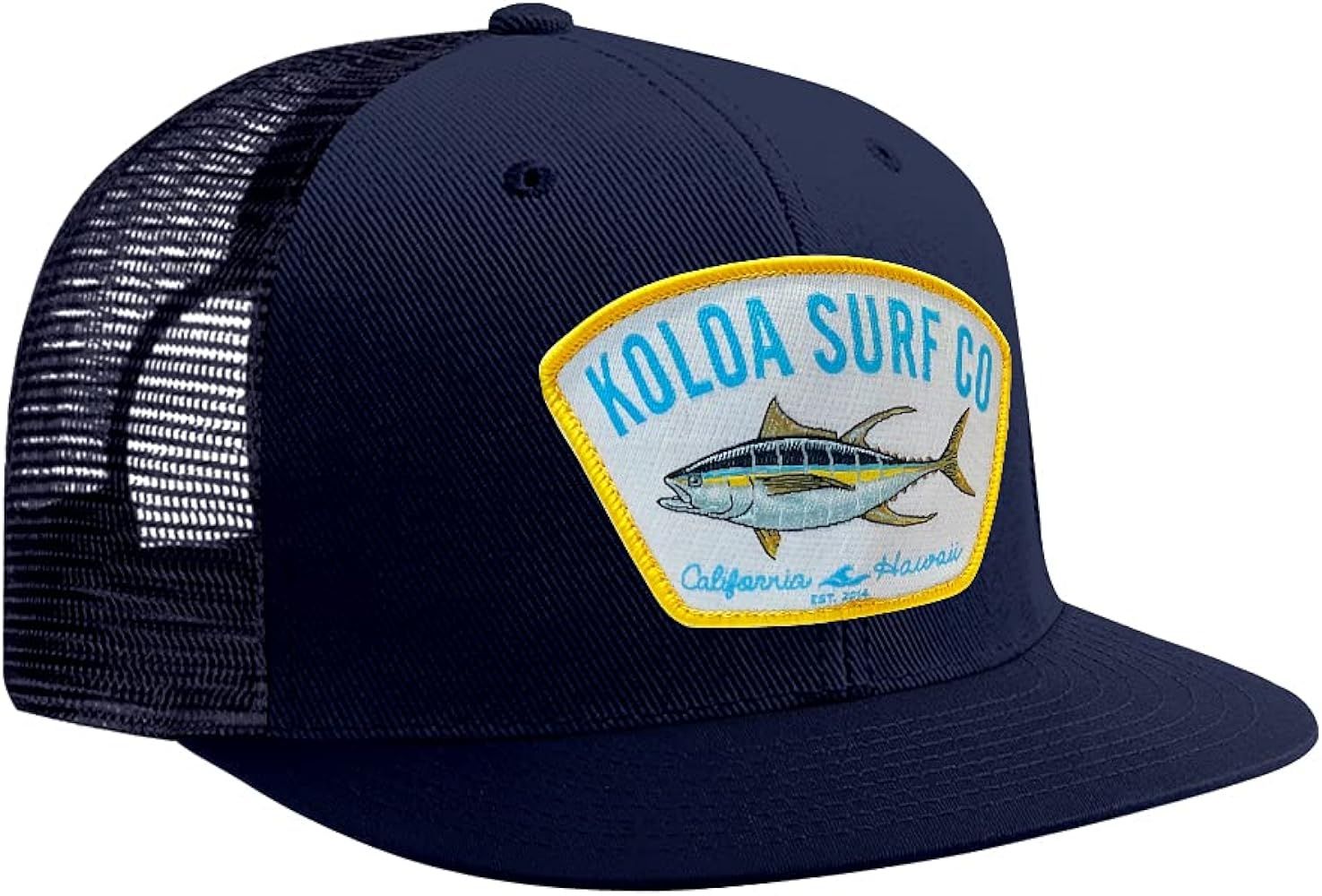 Koloa Surf Yellowfin Tuna Patch Logo MESH Snapback Hats | Amazon (US)