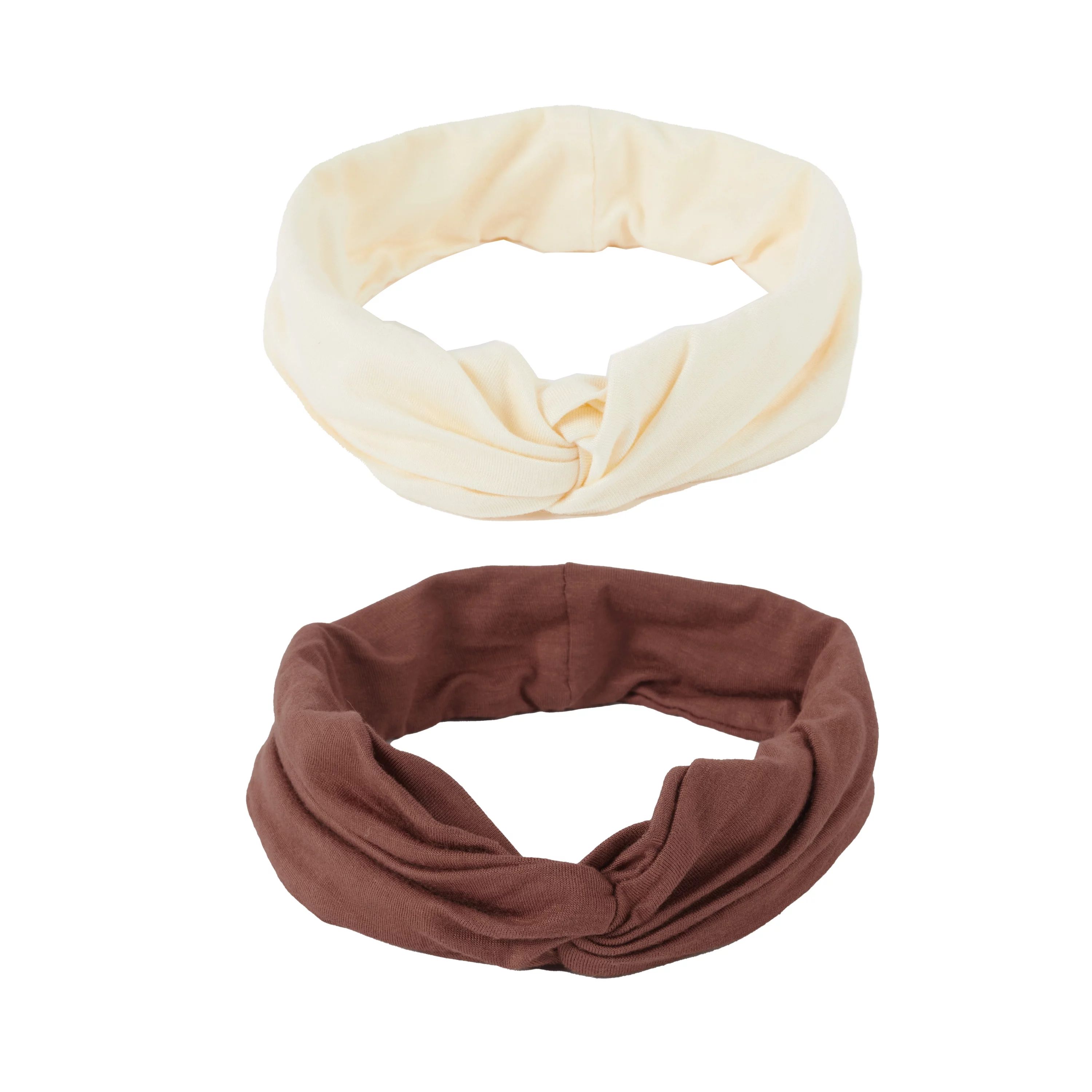 Hairitage Athletic Twist Headband – Ivory and Red Bronze, 2PC | Walmart (US)