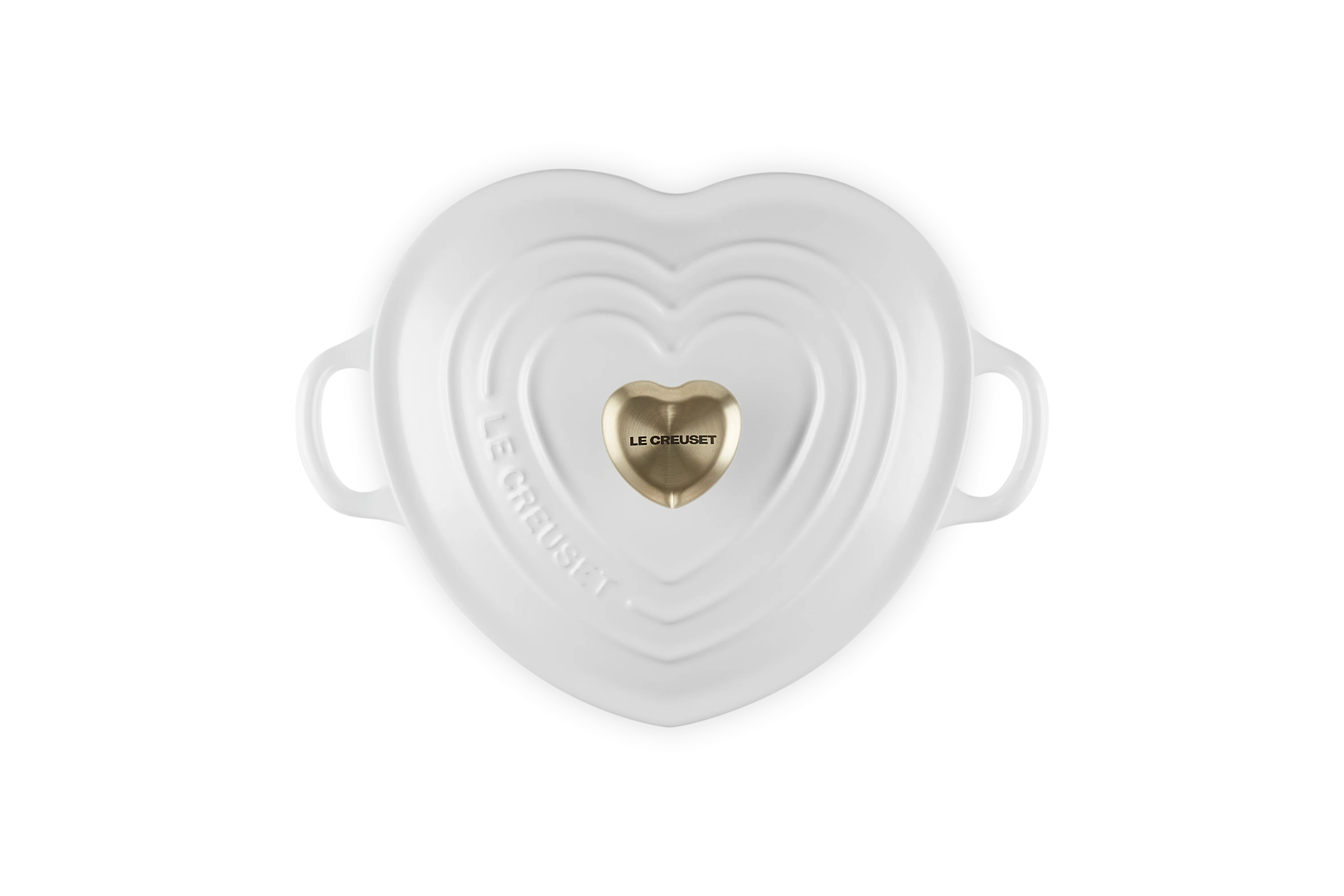 Le Creuset Cast Iron Traditional Heart Dish 1.25 Qt Peche Light Gold Heart Knob | Wayfair North America