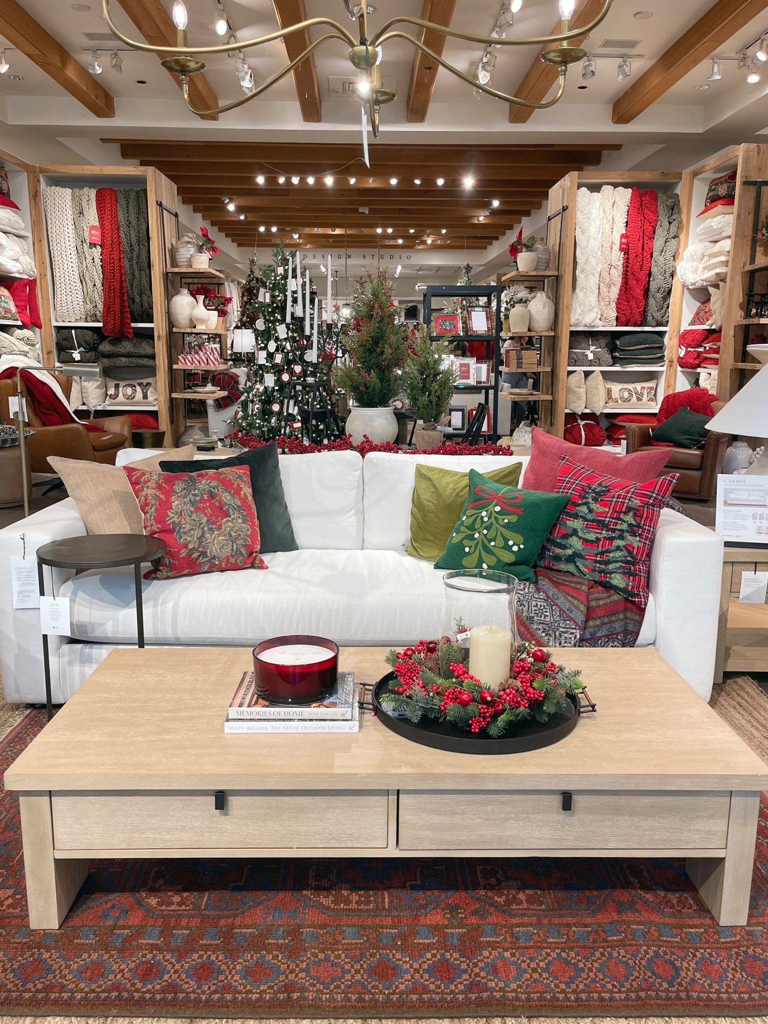 Home for the holidays vibes! 🎄✨ Christmas living room inspo featuring Pottery Barn favorites — the Carmel Sofa paired with the Modern Farmhouse Coffee Table for a cozy, welcoming setup. ☺️Layered with festive accents, warm textures, and classic holiday charm to make the space feel merry and inviting. 🎅🏻 Linked the full look plus more Christmas décor to help you style your holiday home! 🏡 #PotteryBarn #HolidayHomeDecor #HomeForTheHolidays

#LTKHome #LTKSaleAlert #LTKHoliday