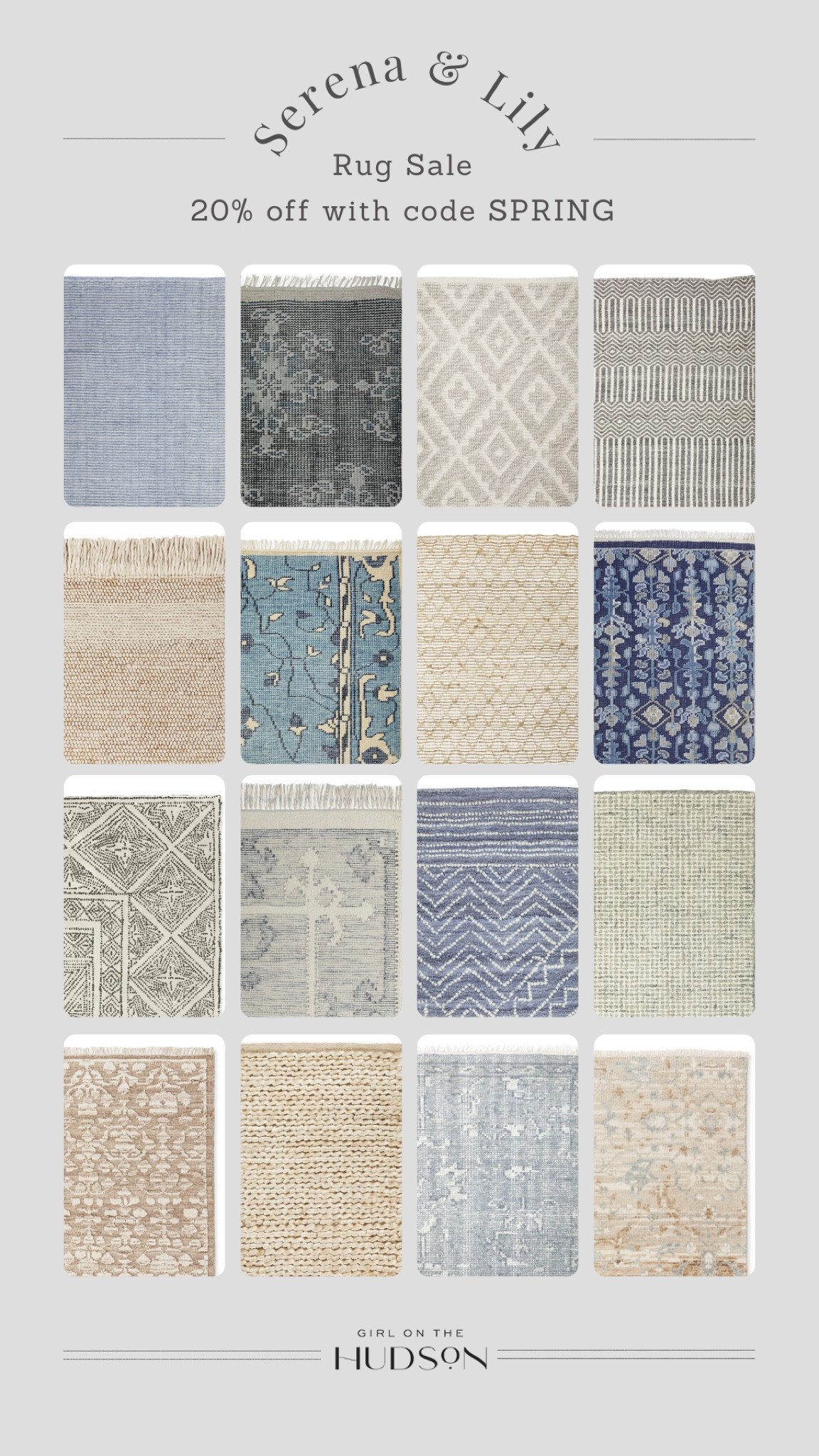 Serena & Lily rugs 20% with code SPRING!

#LTKhome #LTKsalealert
