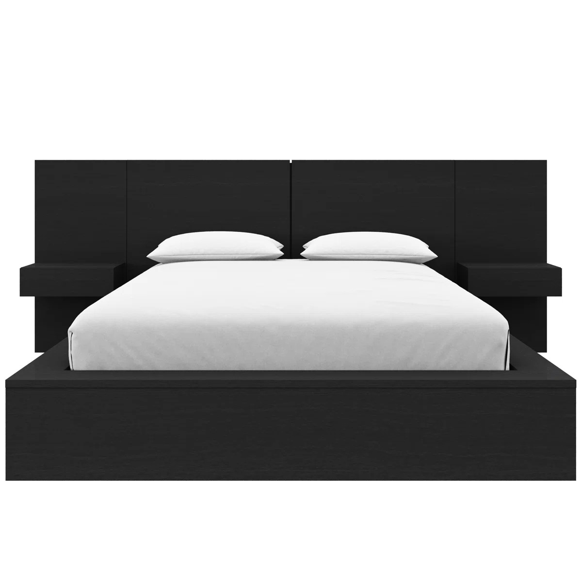 James 3 Piece Bedroom Set with Bed and 2 Floating Nightstands | Wayfair North America