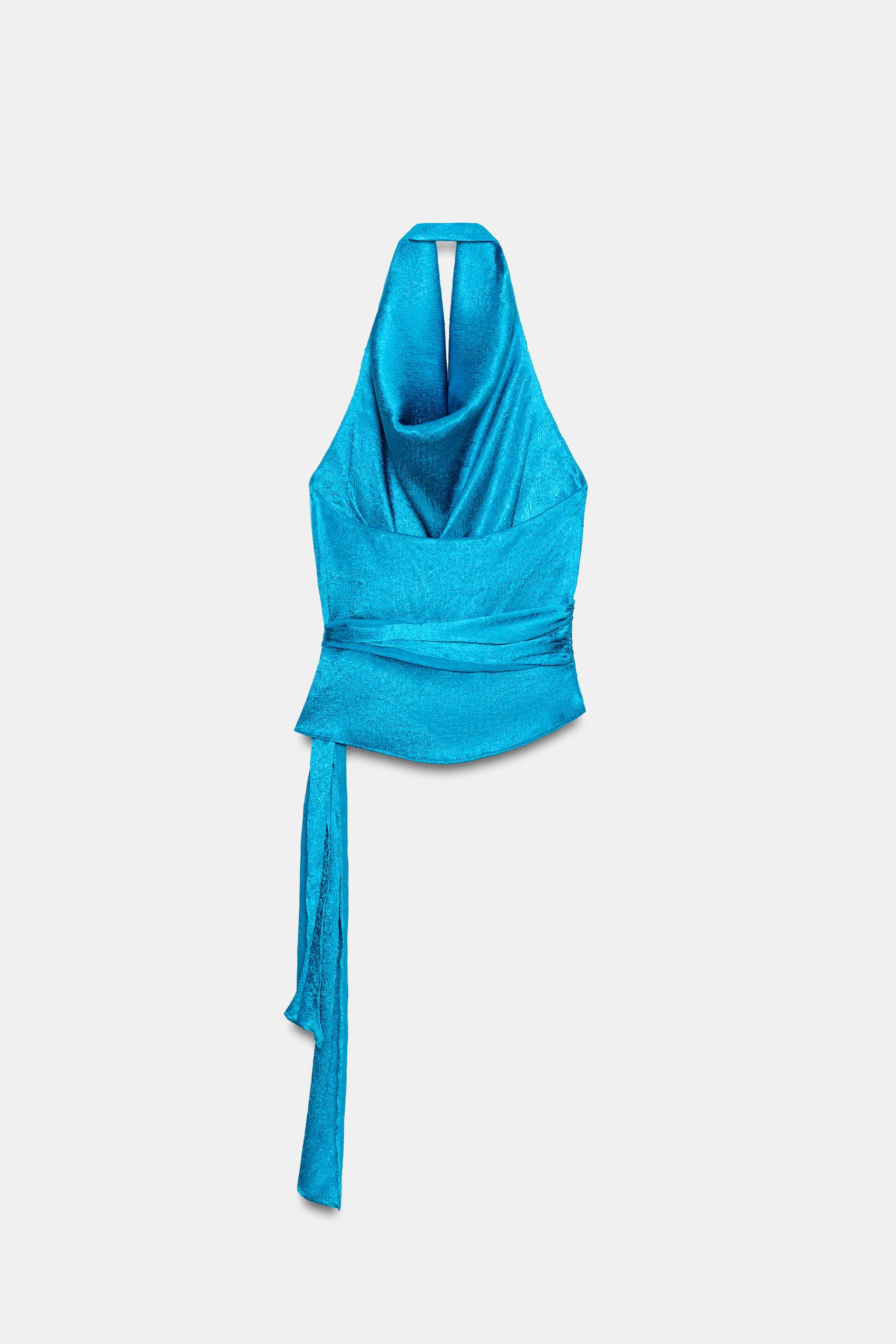 KNOTTED HALTER TOP | Zara US