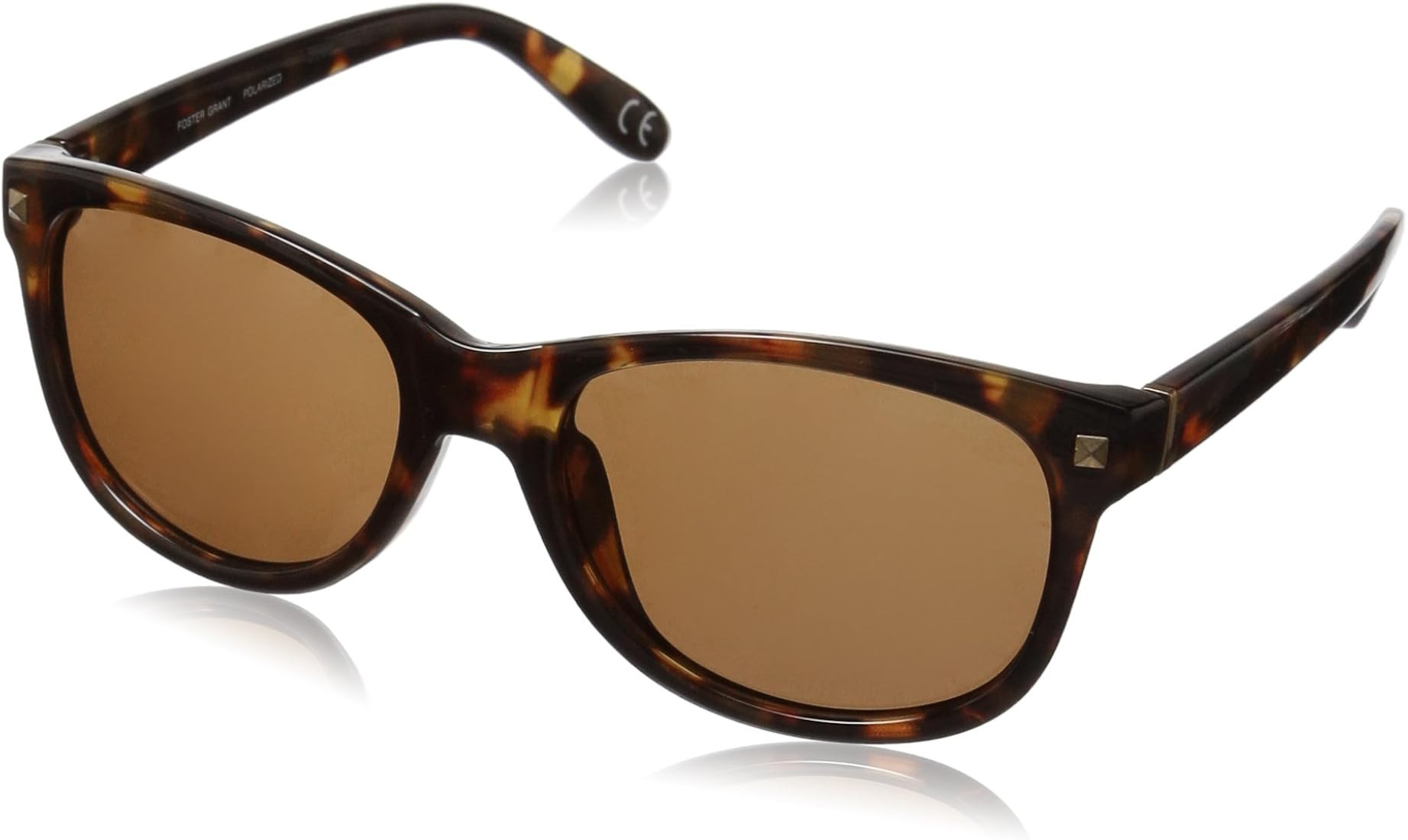 Foster Grant Sutton Polarized Sunglasses For Women, Brown Tortoise Shell Sunglasses | Amazon (US)