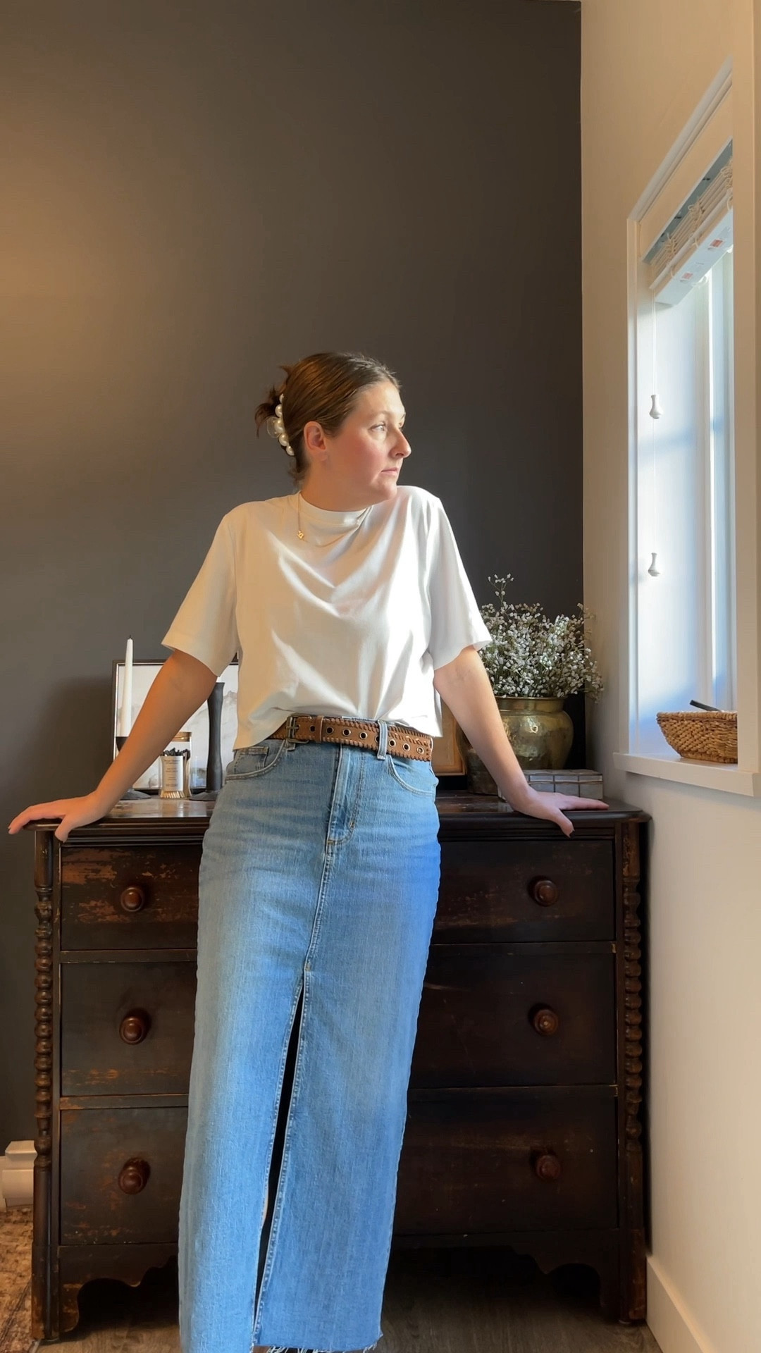 Target find! 🎯 Loving that denim skirts are back and this one is screaming designer but actually affordable! So cute to pair with a sweater, some tennis shoes and a cute jacket. Who would have thought that denim maxi skirts would make their way back?! Living the 90’s dream. 🤘🏻

#denimskirt #denimmaxiskirt #denimlongskirt #denimskirtoutfit #denimskirtootd #denimskirtinspo #targetstyle #targetdeals #targetfinds #targetmusthaves #targetfashion #targetlife #targetlove  #targetmom #targethaul  #targetaddict #targetfashionfinds Denim skirt, denim skirt outfit, denim skirt inspo, target style, target outfit, target style inspo. Easy outfits. Casual outfit. Denim outfit. Minimalist fashion. #ootd #wiw long denim skirt. 

#LTKstyletip #LTKfindsunder50 #LTKmidsize