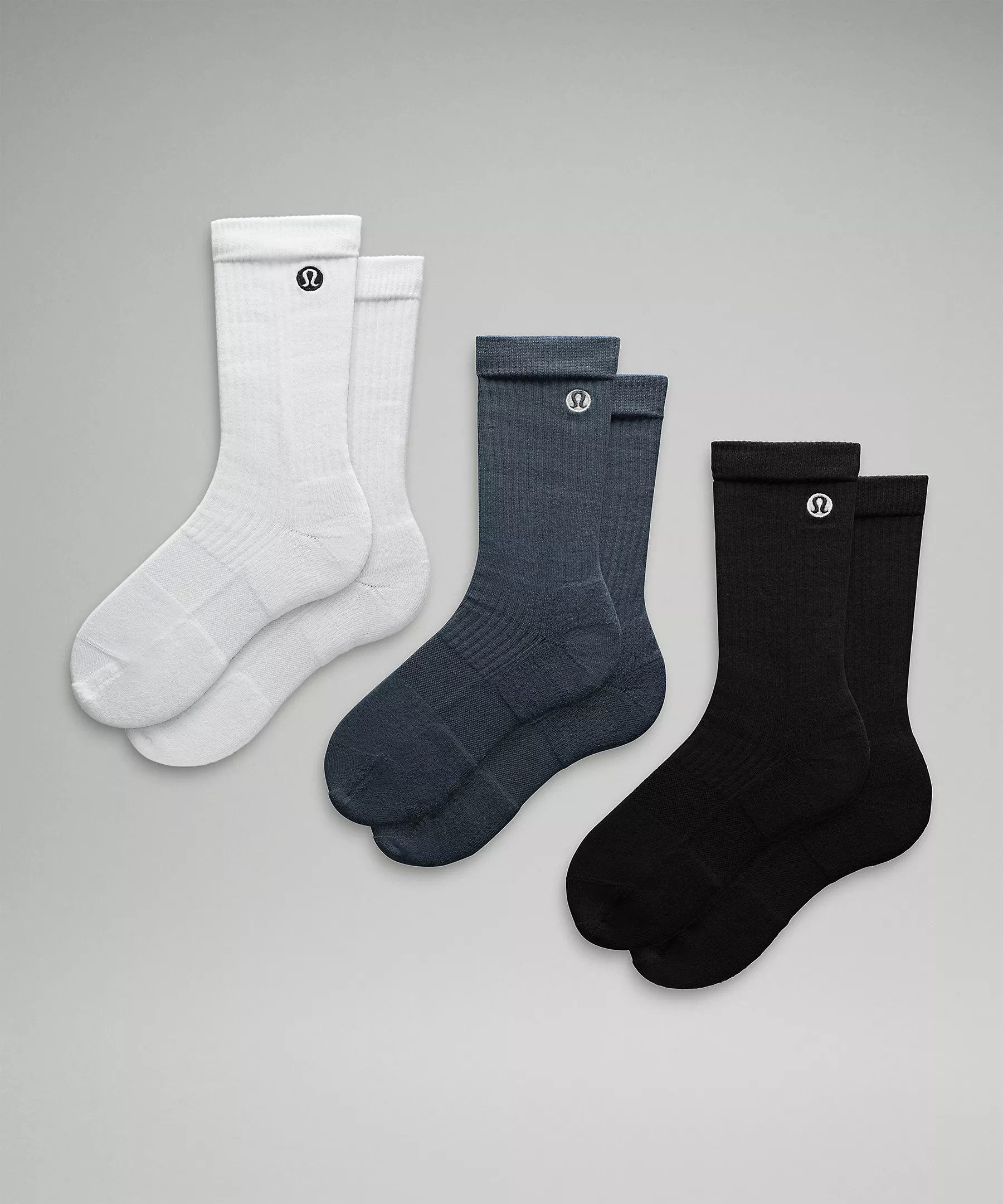 Men's Daily Stride Ribbed Comfort Crew Socks | Lululemon (US)