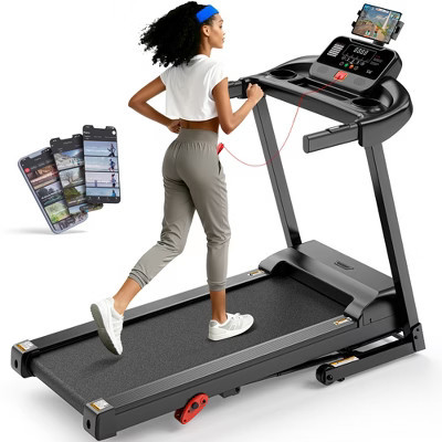 Folding Treadmill with Adjustable Incline, 0.6¨C10 MPH Speed, Heart Rate Monitor, Bluetooth & App Control, Space-Saving Design | Target