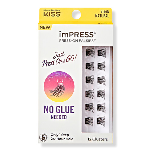 imPRESS Press-On Falsies Eyelash Clusters, Sleek Natural | Ulta