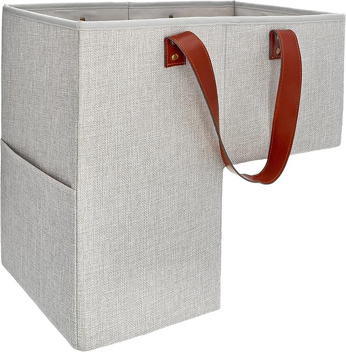 SAM AND MABEL Stair Baskets for Carpeted and Wooden Stairs – 16”L x 9.5”W x 16”H Foldable... | Amazon (US)