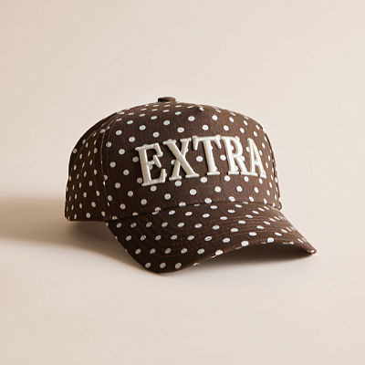Brown Cream Multi Extra Polka Dot Hat | Buckle