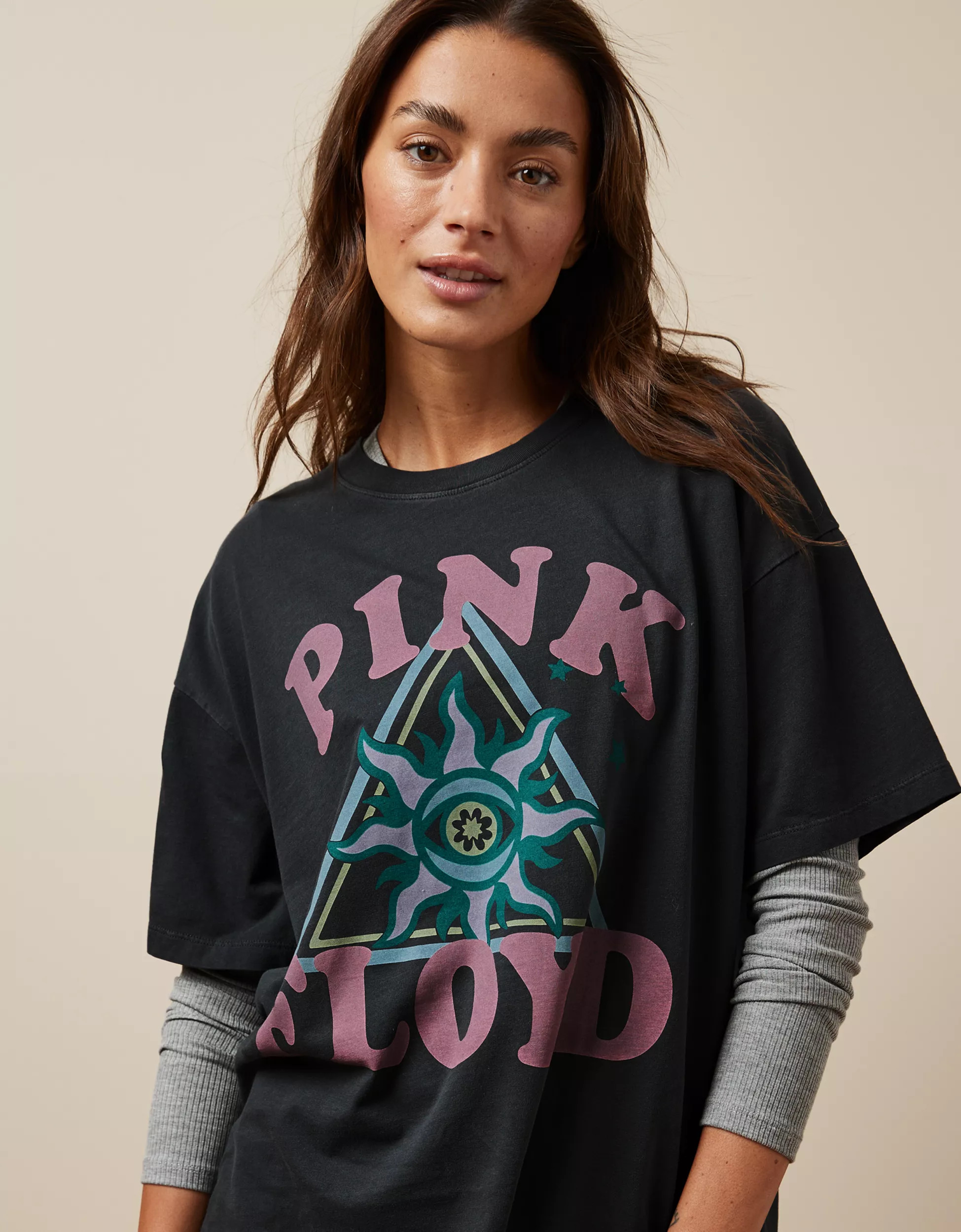 AE Oversized Pink Floyd Graphic Tee | American Eagle Outfitters (US & CA)