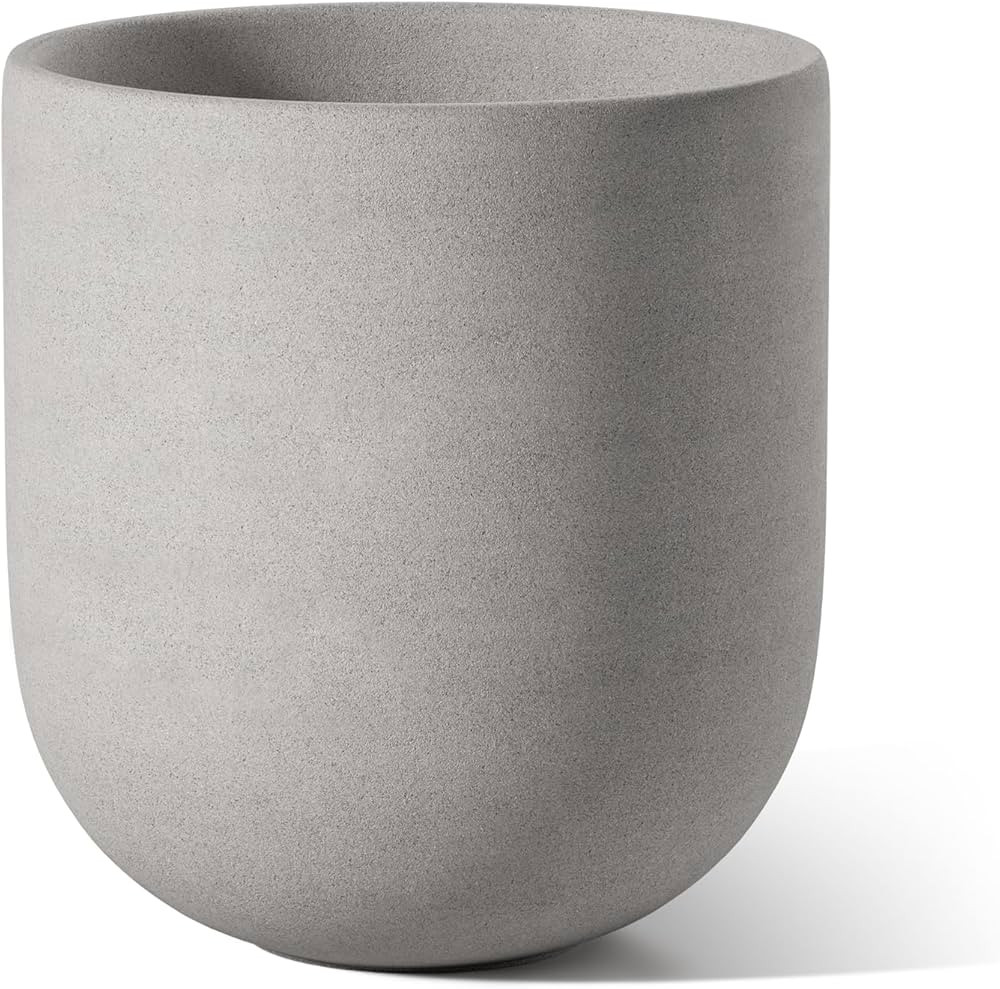 LE TAUCI Large Plant Pots Set, 10Inch Ceramic Planters for Indoor Plants, Mid-Century Modern Flow... | Amazon (CA)