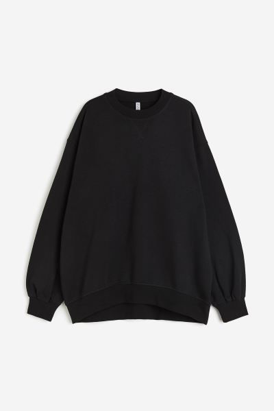 Oversized Sweatshirt - Black - Ladies | H&M US | H&M (US + CA)