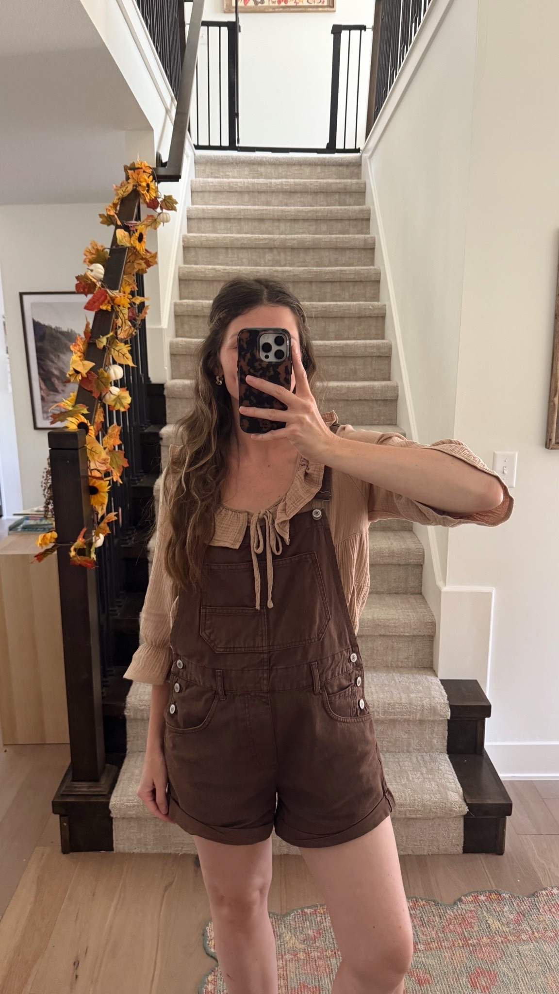 wearing small in top and overalls! 

Early fall outfit

#LTKootd