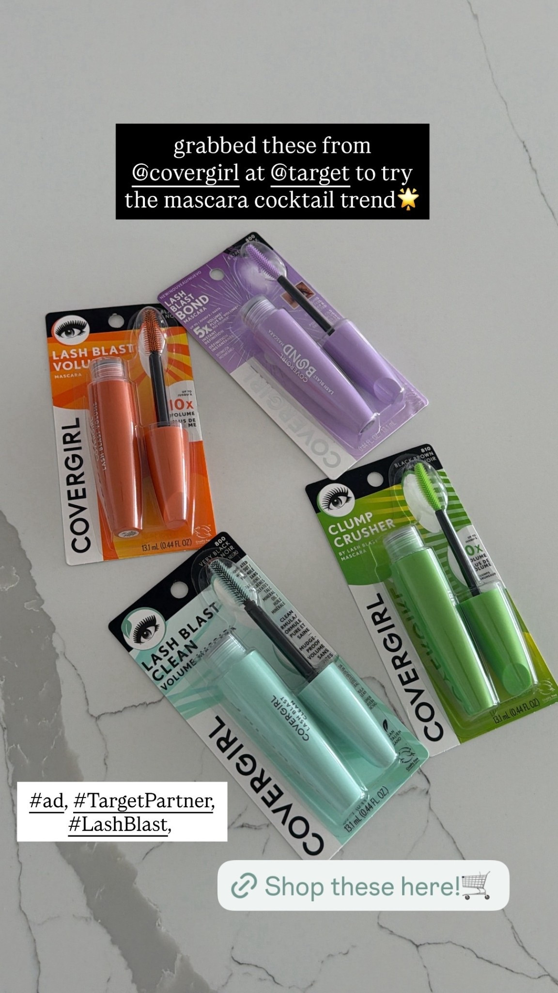 grabbed these from @covergirl at @target to try the mascara cocktail trend🌟  #ad, #TargetPartner, #LashBlast,

#LTKBeauty #LTKSaleAlert #LTKdayinmylife