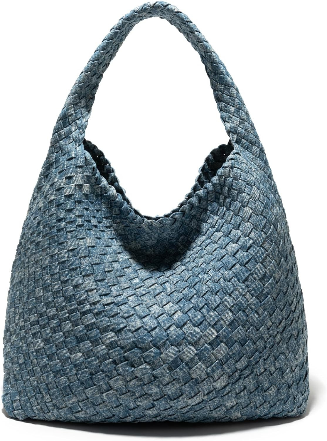 Woven Bag Purses and Handbags, Woven Vegan Leather Bag For Women, Woven Tote Bag Shoulder Bag Top... | Amazon (US)