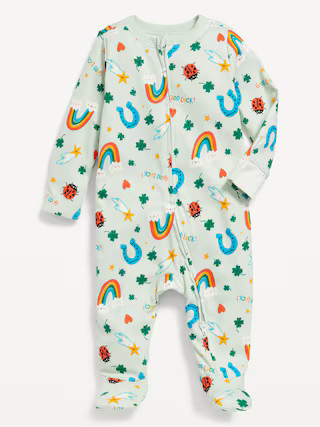 2-Way-Zip Sleep & Play Footed One-Piece for Baby | Old Navy (US)