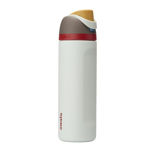 Owala FreeSip Insulated Stainless Steel Water Bottle with Straw, BPA-Free Sports Water Bottle, Great for Travel, 24 Oz, Boneyard | Amazon (US)