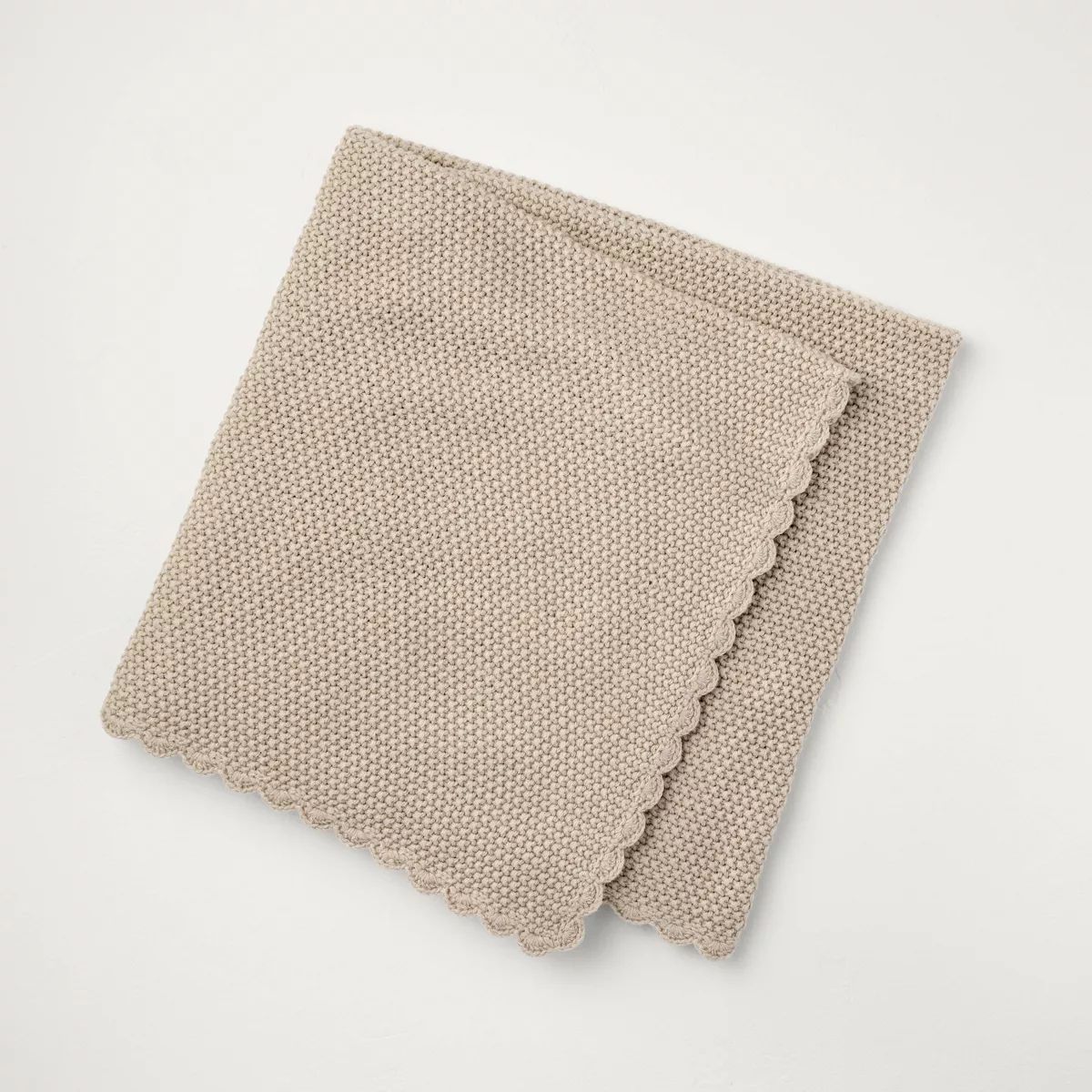 Scalloped Trim Knit Baby Blanket - Hearth & Hand™ with Magnolia | Target