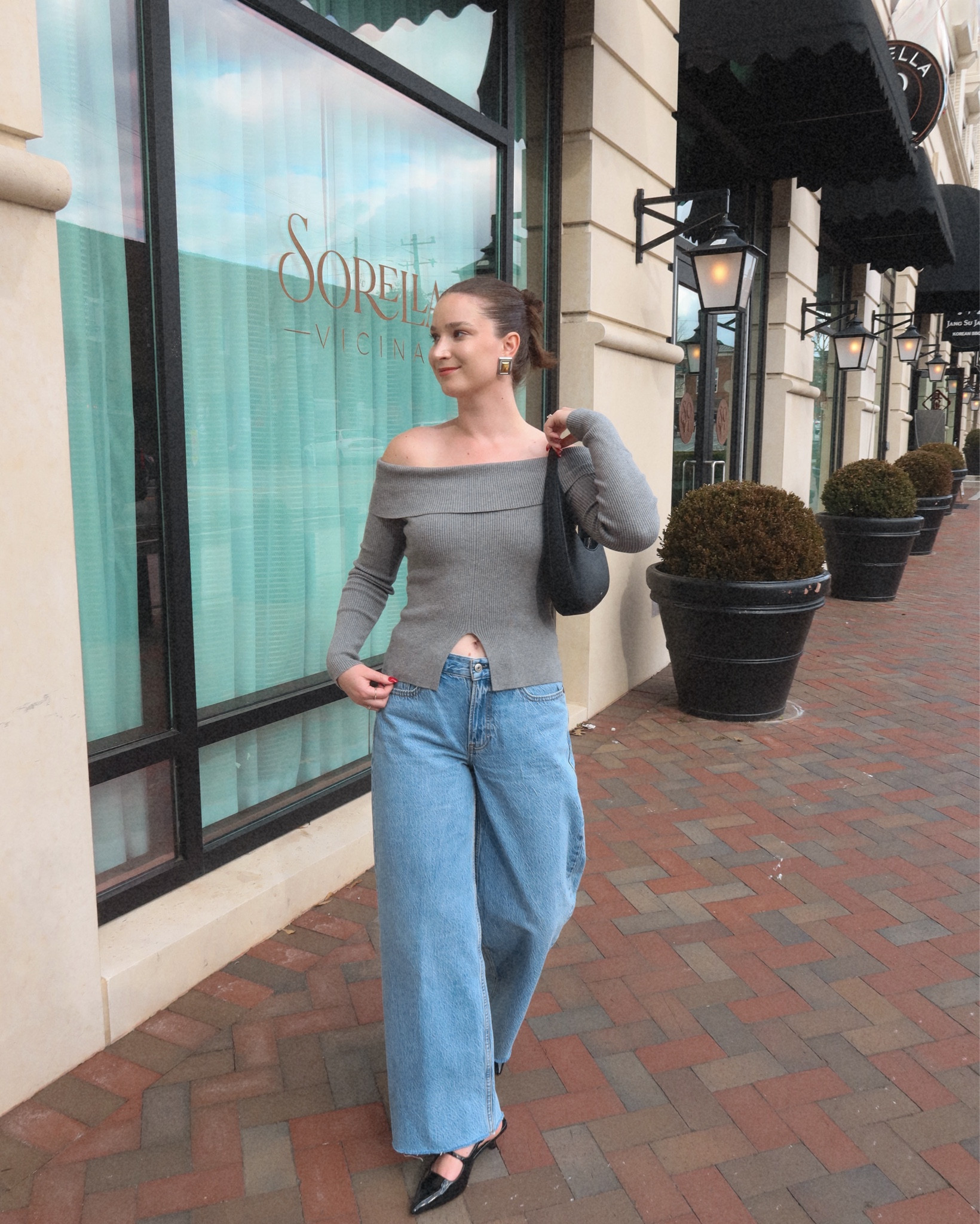 
Spring Outfit, chunky gold earrings, silver chunky earrings, statement accessories, casual chic, seasonal trends, outfit inspiration, stylish spring look, fashion essentials, daytime outfit, trendy spring attire, Abercrombie finds, Abercrombie loose jeans, Abercrombie spring new arrivals, spring outfit inspo, spring lunch date outfit inspo, striped, button-down shirt, low heels, early spring outfit inspo, spring transitional outfit, off shoulder top, black handbag


#LTKItBag #LTKSeasonal #LTKShoeCrush