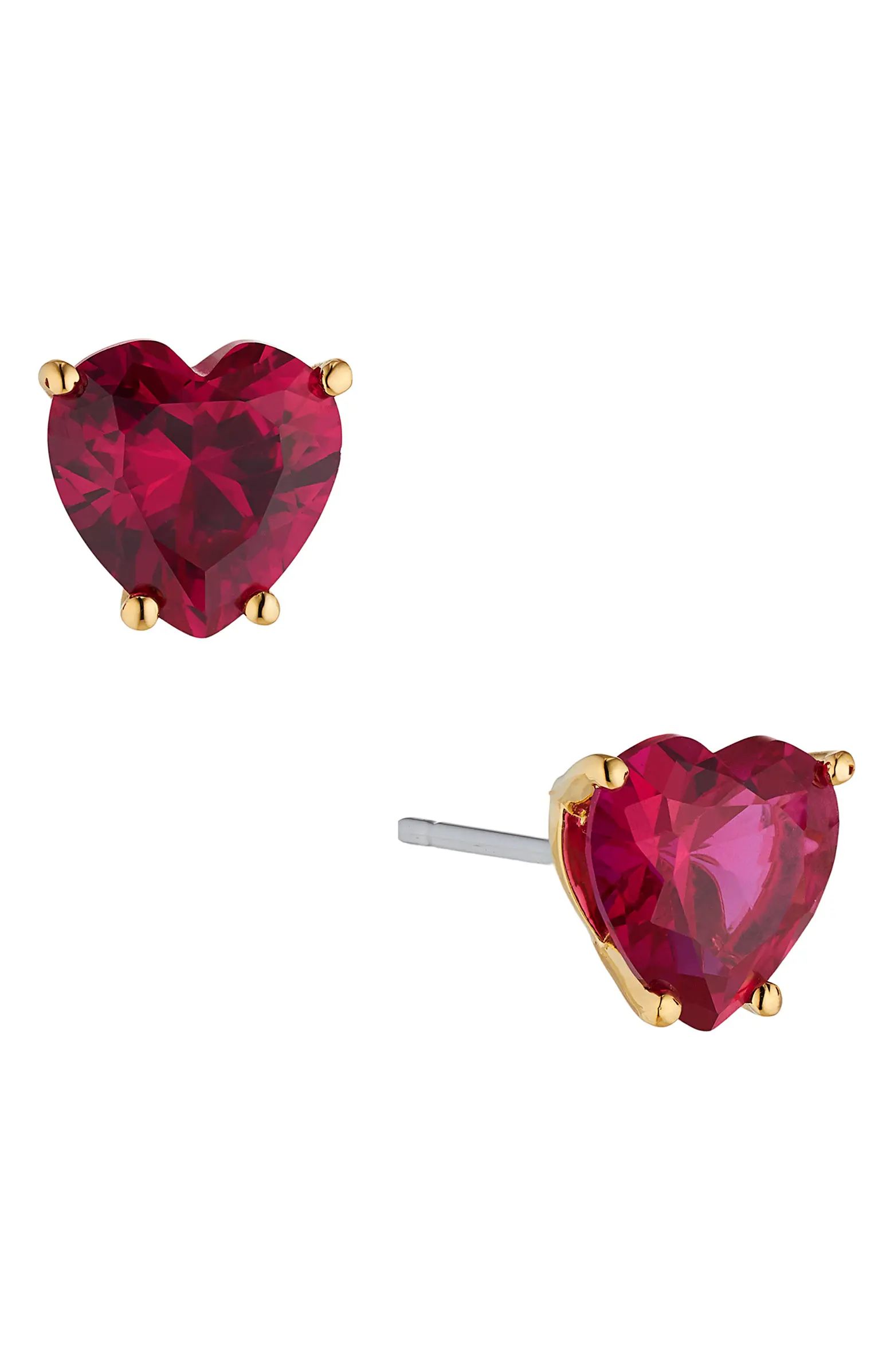 Nadri Modern Love Heart Stud Earrings | Nordstrom | Nordstrom