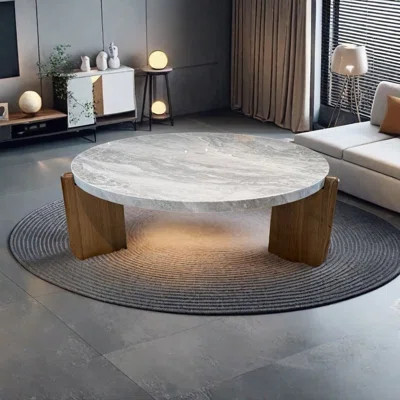 Simple Marble Round Coffee Table | Wayfair North America