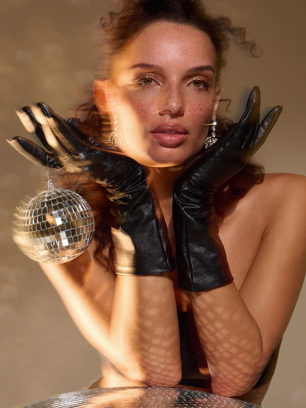 Faux Leather Midi Gloves | Commando®