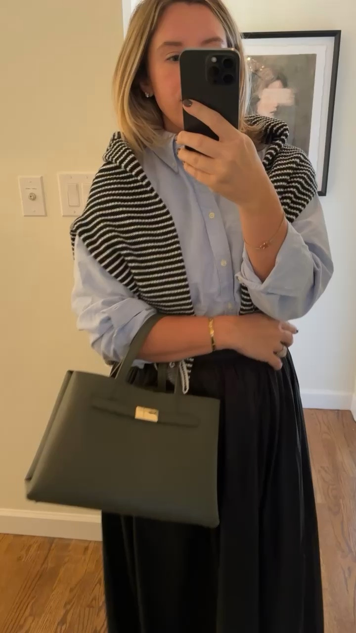 Classic fall outfit! Maxi skirt, purse, preppy, classic, polo, target, Amazon

#LTKStyleTip #LTKFindsUnder50 #LTKMidsize