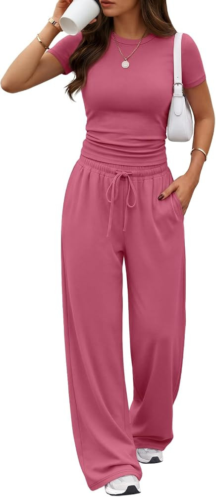 Trendy Queen Women's 2 Piece Matching Summer Lounge Set with Pockets | Amazon (US)