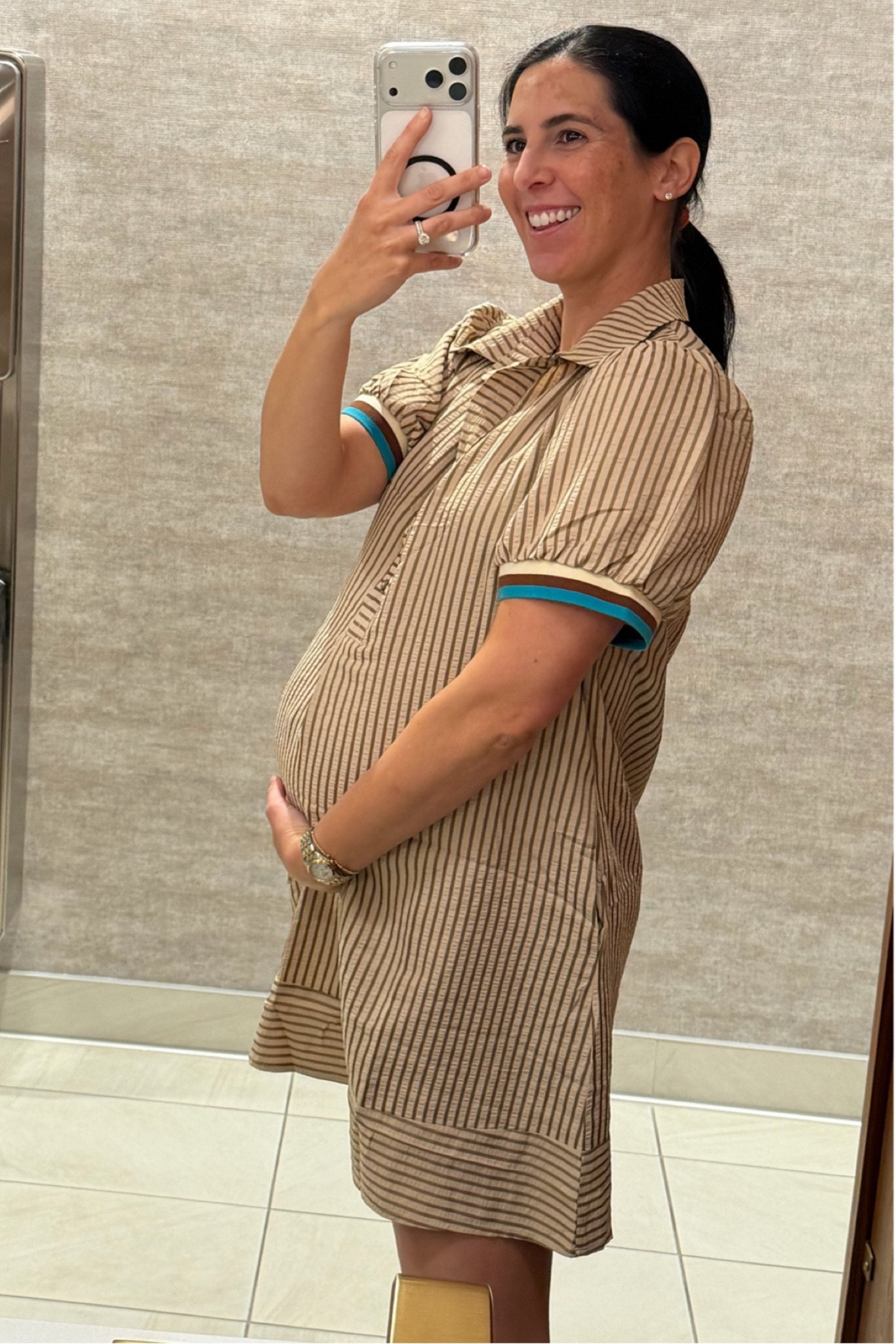 What I wore to work 30 weeks pregnant 🤰🏻 

Wearing a size medium 

#LTKMothersDay #LTKootd #LTKBump