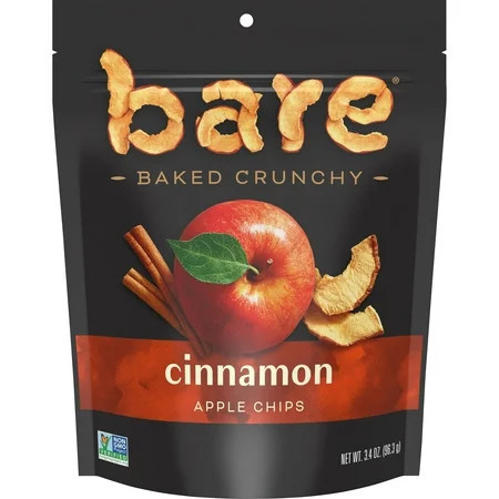 Bare Baked Crunchy Crunchy Cinnamon Apple Chips, 3.4 oz Bag, Packaging May Vary | Walmart (US)