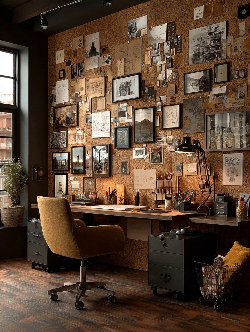 Artists and creators don’t need a small corkboard.

They need a cork wall.

As a designer, our founder Krupa has always believed that creativity should live in front of you — not inside a drawer. A floor-to-ceiling cork wall becomes your living, breathing mood board. A place where ideas evolve. Where sketches overlap. Where fabrics, photos, quotes, architecture, color swatches, and unfinished thoughts all coexist.

We call it The Creator’s Wall.

If you’re a visual thinker, this changes everything.

Instead of closing notebooks, you pin.
Instead of forgetting ideas, you layer them.
Instead of overthinking, you see patterns forming.

And the best part?
It’s easier than you think.

• Measure your wall
• Choose natural cork for warmth or black cork for a dramatic studio feel
• Install panels wall-to-wall
• Start pinning without perfection

Over time, it becomes a reflection of your mind.

This isn’t just decor.
It’s a creative system.
A productivity tool.
A visual diary.

If you’re building something — a brand, a collection, a book, a concept — this wall will hold your evolution.

#CreatorsWall #CorkWall #DesignStudioInspo #CreativeWorkspace #VisualThinker #InteriorForCreatives #ArtistStudio #MoodBoardWall #CreativeProcess #ElegantAndDriven 

 #LTKHome