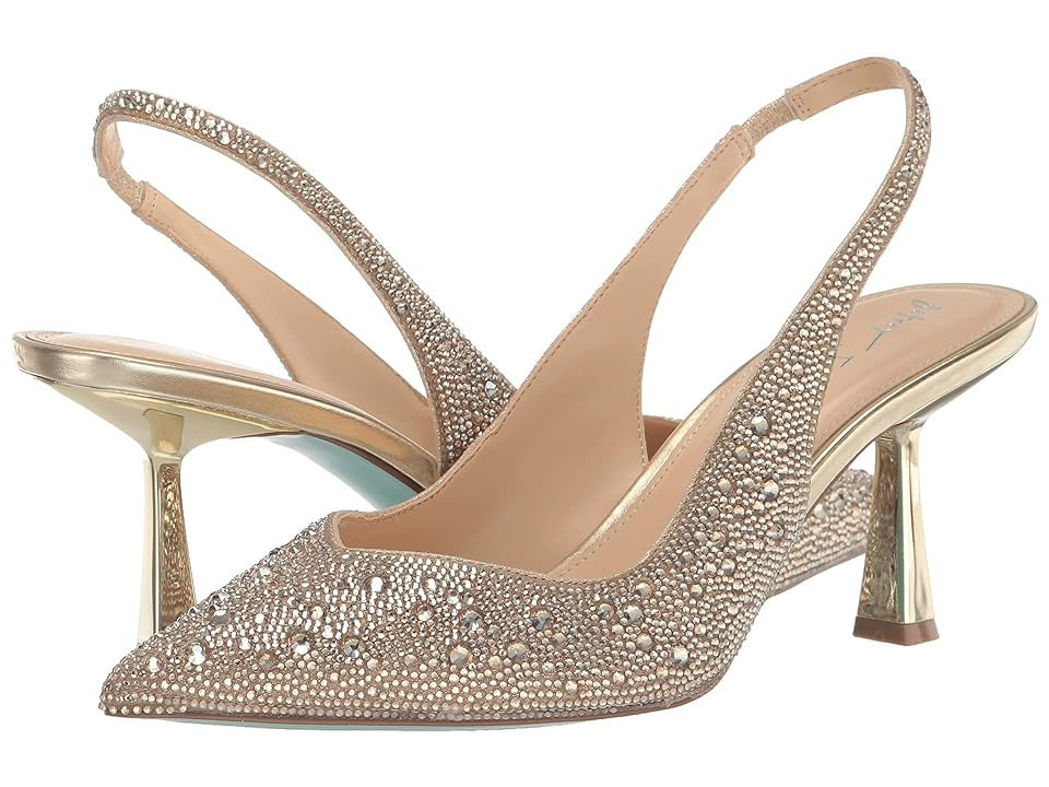 Blue by Betsey Johnson Clark Women's Shoes Light Gold : 11 M, Synthetic | Zappos